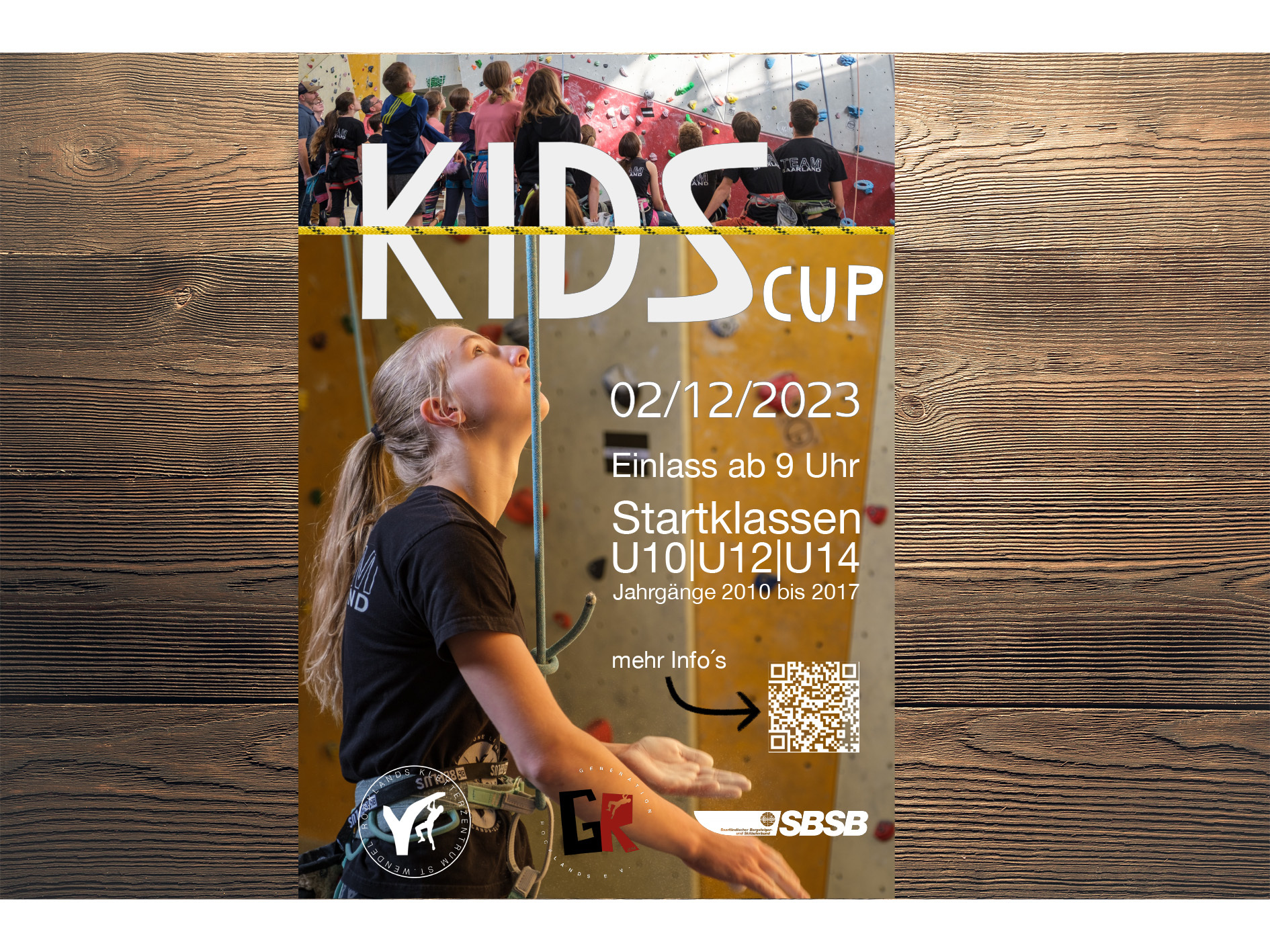 Kids Cup am 02.12.2023 im Rocklands Kletterzentrum St. Wendel