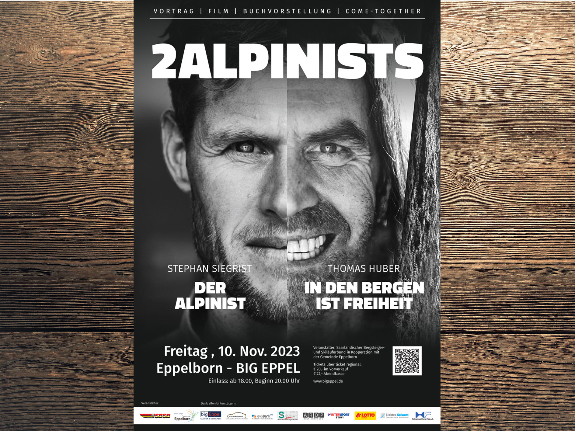 Thomas Huber + Stefan Siegrist !! 2 Alpinisten !! 10.11.2023 Big Eppel