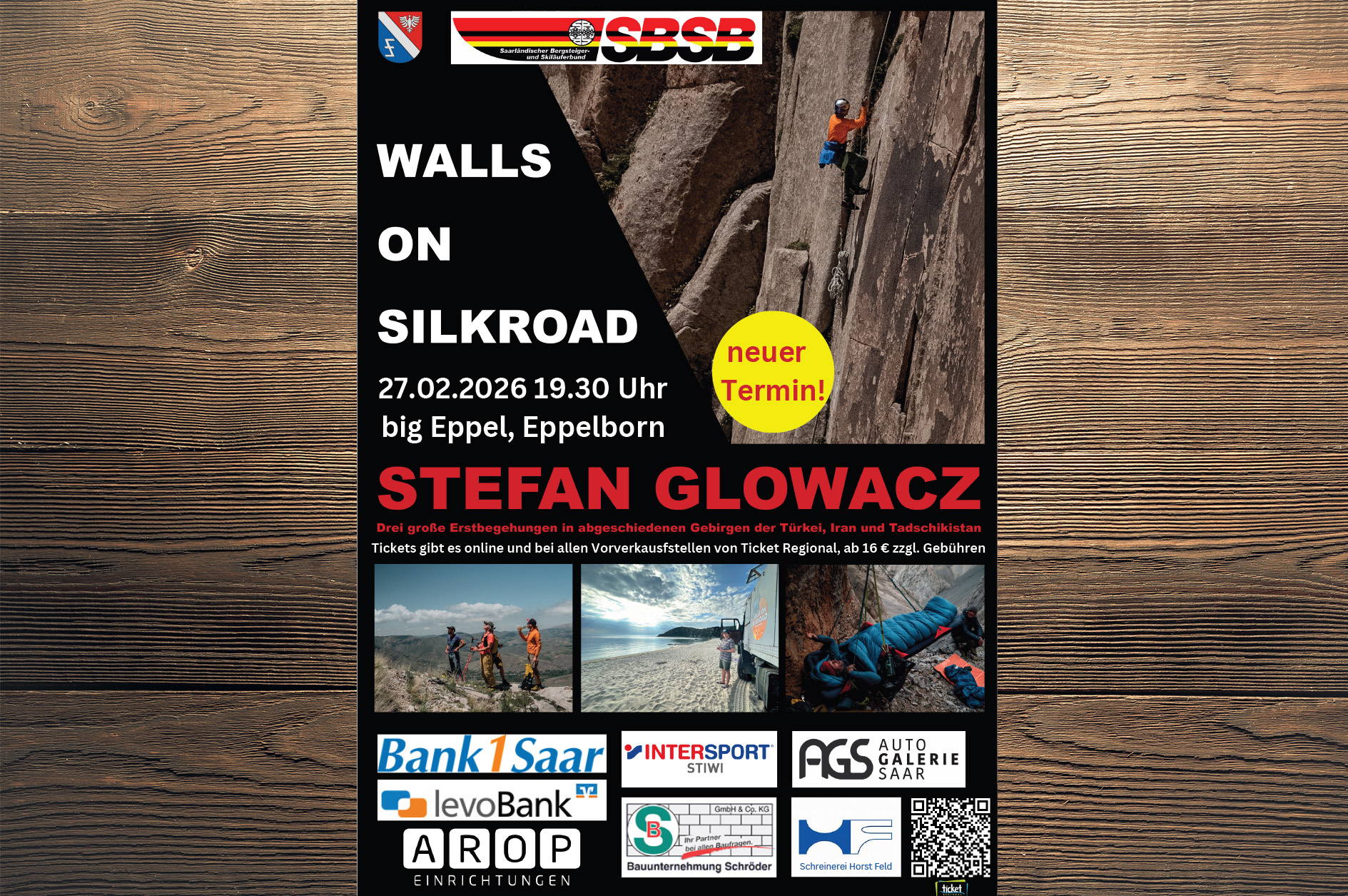 Stefan Glowacz live: „Walls on Silkroad“
